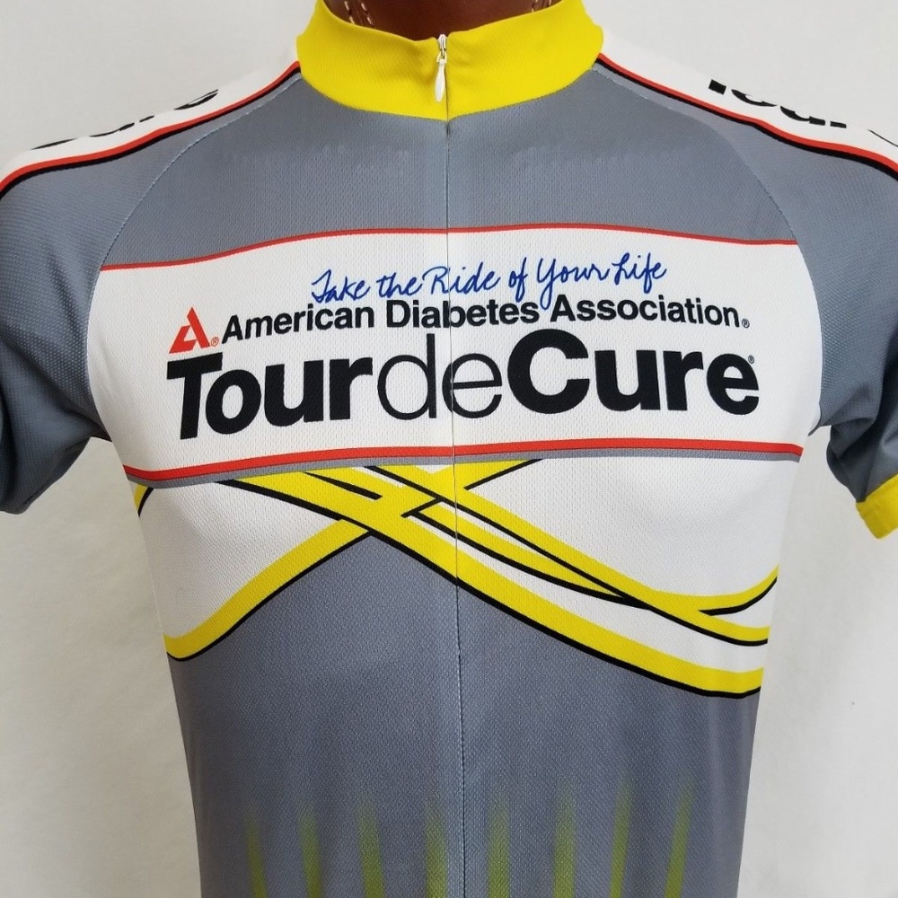 Primal Ladies Tour De Cure Zip Short Sleeve Gray L